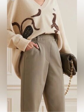 NWT Brunello Cucinelli Olive Joggers Trousers Italy 36 USA 0